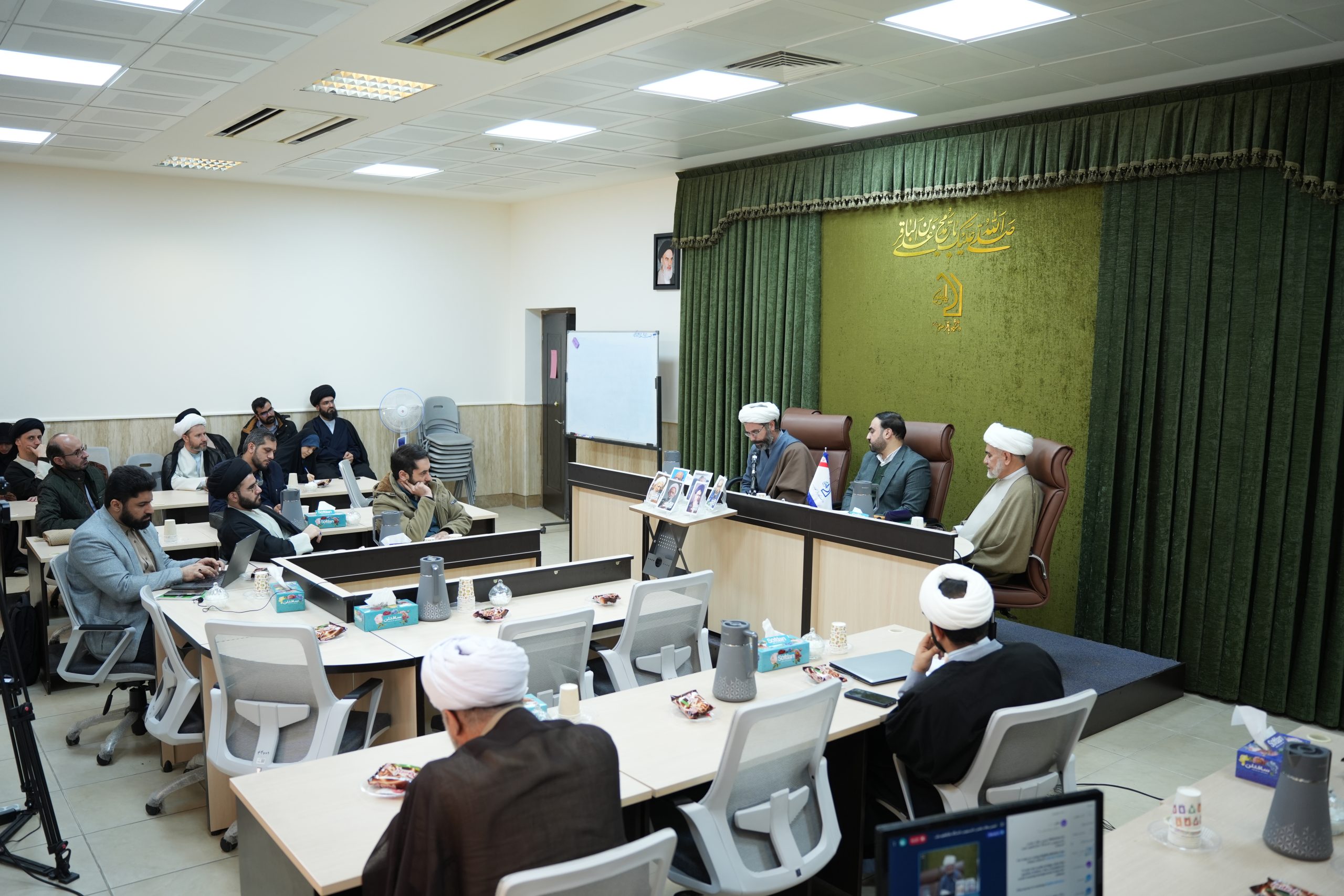 A person casts a line from the bow of a boat